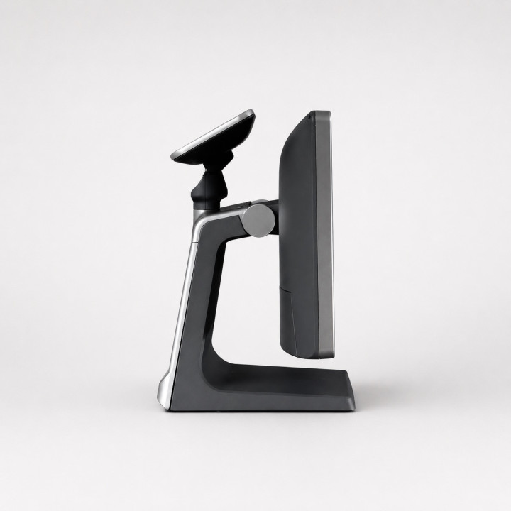 ZQ-T8550 POS System from the side with vfd